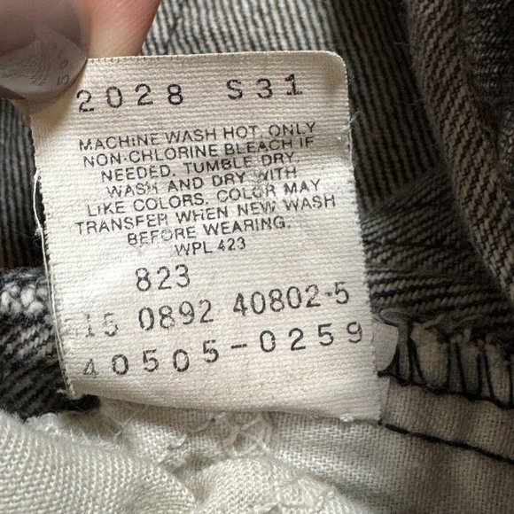 Vintage Levis 505-0259 Gray Brown Jeans 32x26.5 -Made in USA - Picture 12 of 12